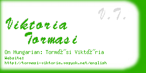 viktoria tormasi business card